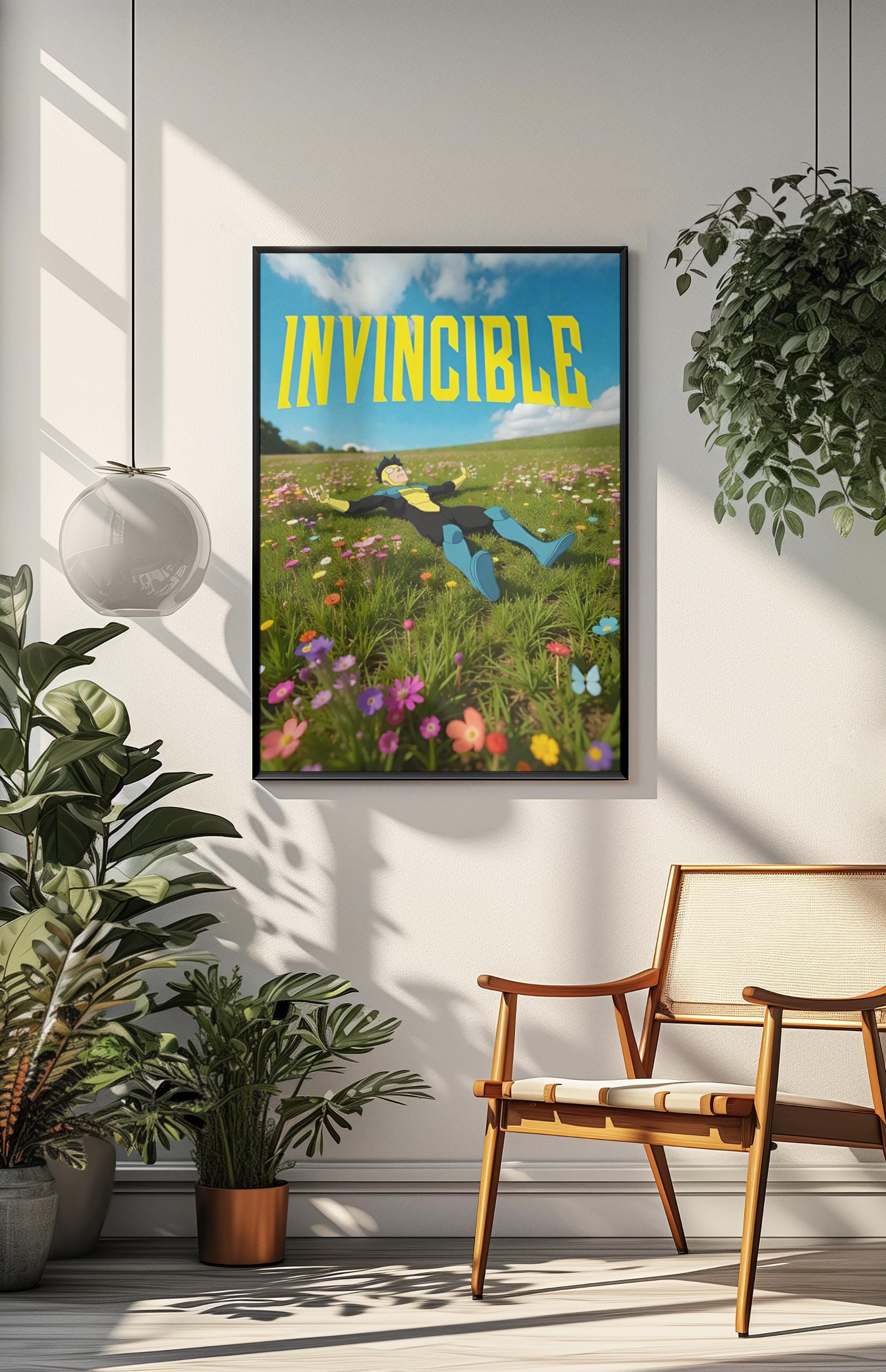 Invincible Bus Poster Invincible Poster | Superhero Comic Wall Art | Animated TV Series Print ...