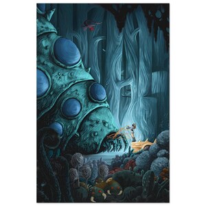 Nausicaa Of The Valley Of The Wind Poster | Studio Ghibli Anime Wall Art | Fantasy Nature Print | Vintage Japanese Movie Decor | Anime Gift image 5