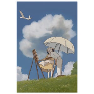 The Wind Rises Poster | Vintage Studio Ghibli Wall Art | Hayao Miyazaki Anime Print | Dreamy Sky Y2K Aesthetic Decor | Japanese Movie Gift image 5