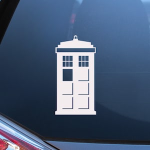 The Tardis. Doctor Who Tardis Inspired. Vinyl Decal, Laptop Sticker, Car Decal. Choose Your Color Decal