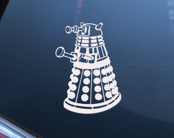 Dalek. Doctor Who Inspired, Dalek Inspired. Vinyl Decal, Laptop Sticker, Car Decal. Choose Your Color Decal