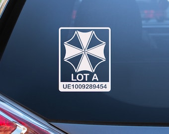Umbrella Corporation Parking Sticker. Resident Evil Inspired. Funny Stickers. Vinyl Decal, Laptop Sticker, Car Decal.
