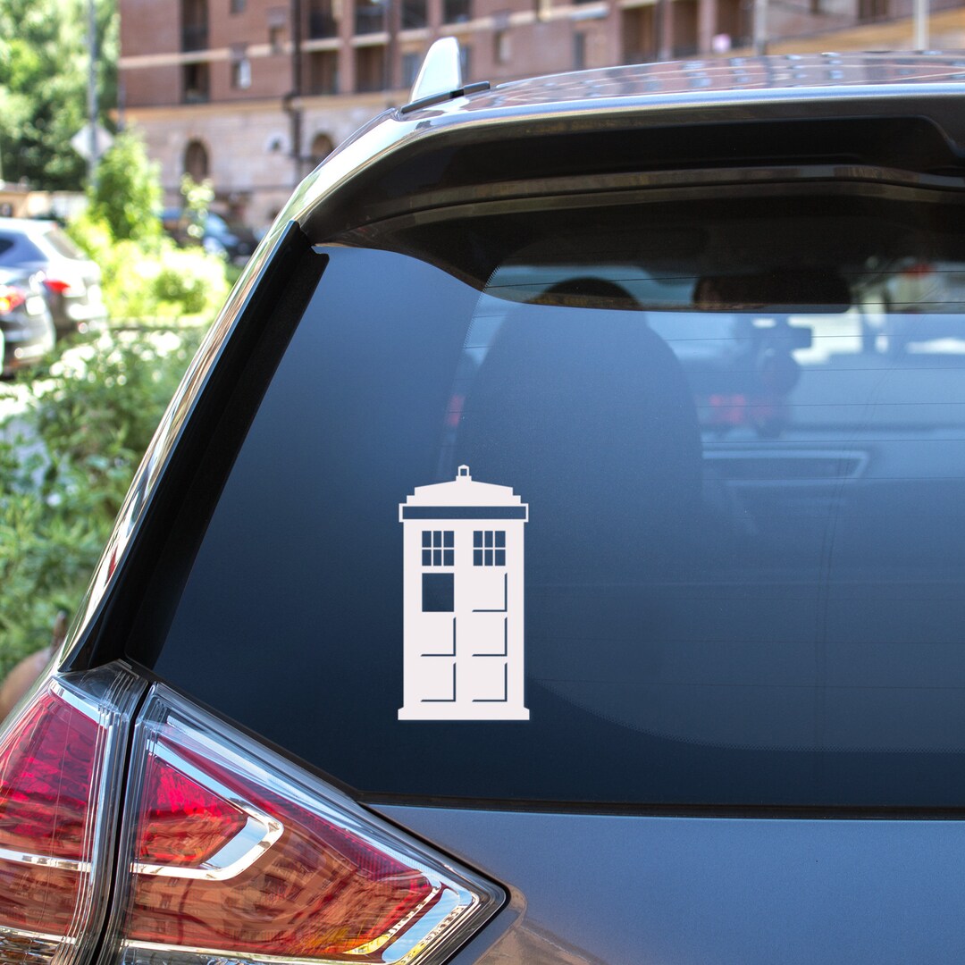 Doctor Who Tardis Vinyl Decal, Laptop Car Sticker, Choose Color - Etsy