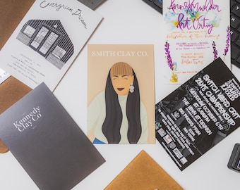 4" x 6" Postcards. Custom-made, 16pt paper, gloss & matte finish options.