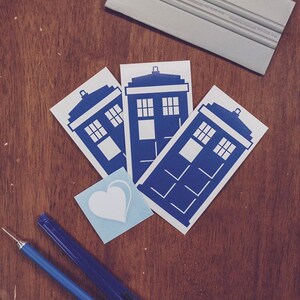 Doctor Who Tardis Vinyl Decal, Laptop Car Sticker, Choose Color - Etsy