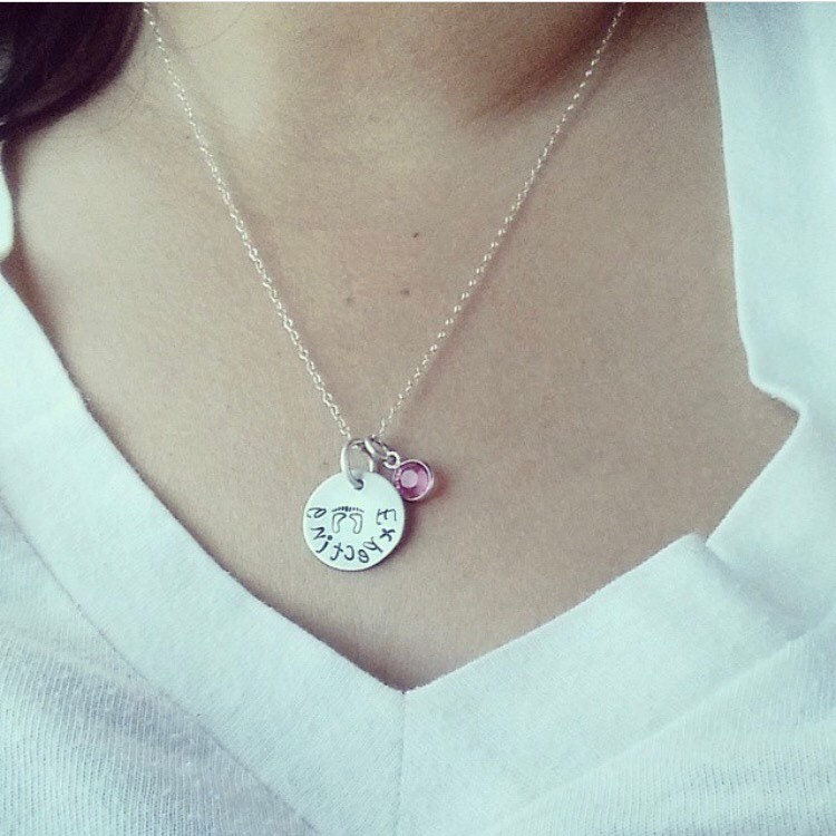 New Expecting Mom Necklace Personalized for Moms Etsy