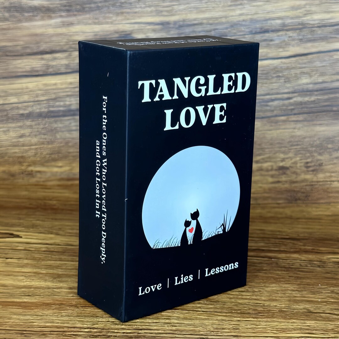 Tangled Love Oracle Cards Deck, Relationship Guidance Cards, Twin