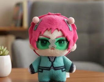 Saiki K Plush Doll | Cute Anime Plushie Collectible | Kawaii Otaku Gift for Anime Lovers