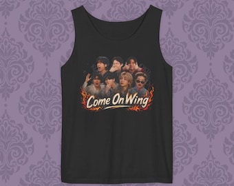 Come On Wing, Tank Top, BTS K-Pop Concert Apparel, Comfort Colors Shirt