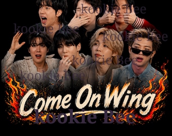 Come On Wing Tシャツ、BTS、Hot Ones、Comfort Colors