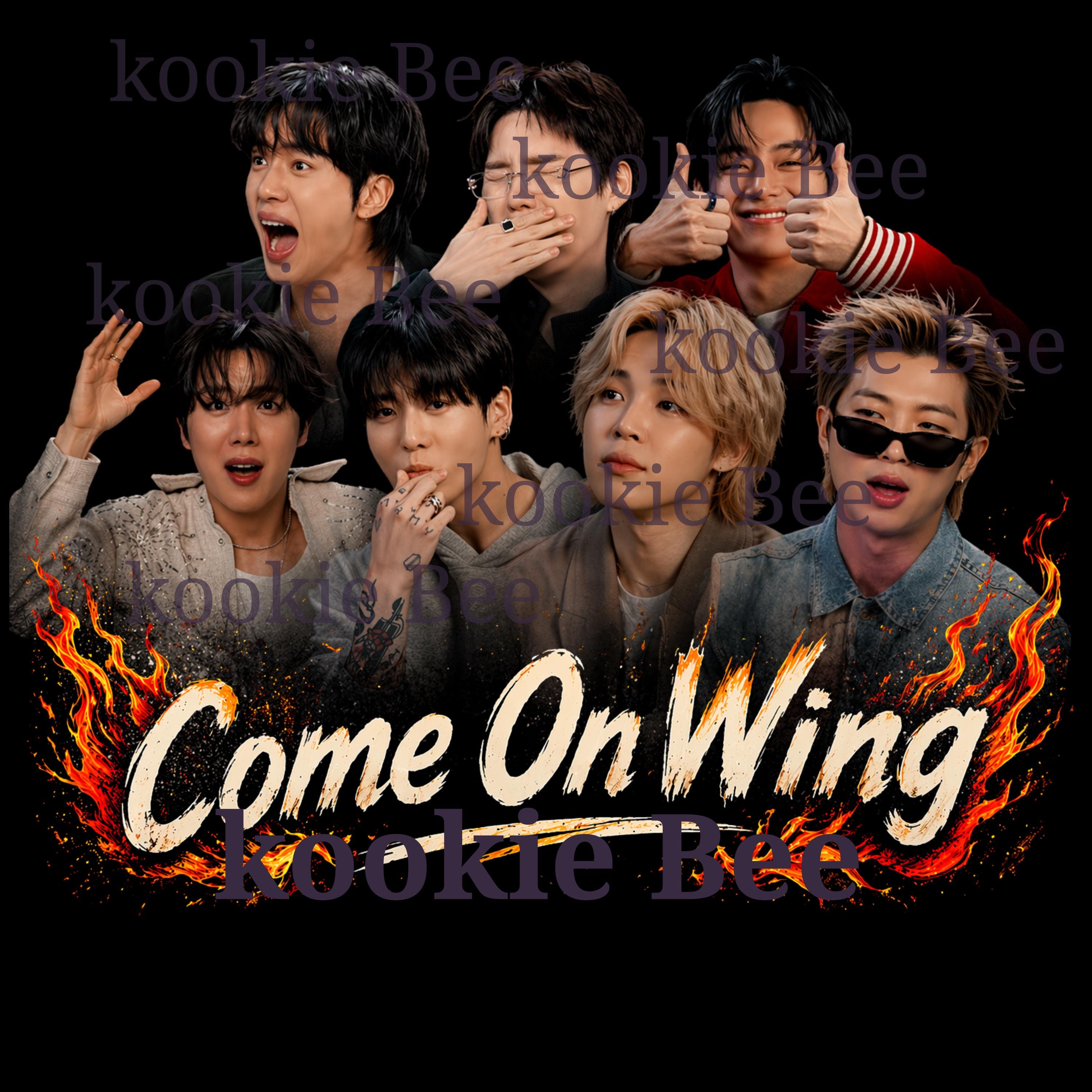 Come on Wing T-shirt, BTS, Hot Ones, Comfort Colors - Etsy