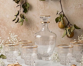 Juego de licores estilo Art Déco vintage