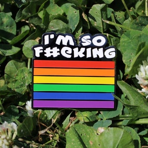So F#@king Gay Pride Hard Enamel Pin