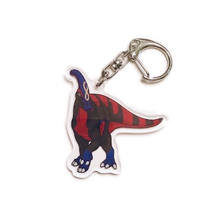 POLY-saurolophus Polyamorous Pride Acrylic Keychain