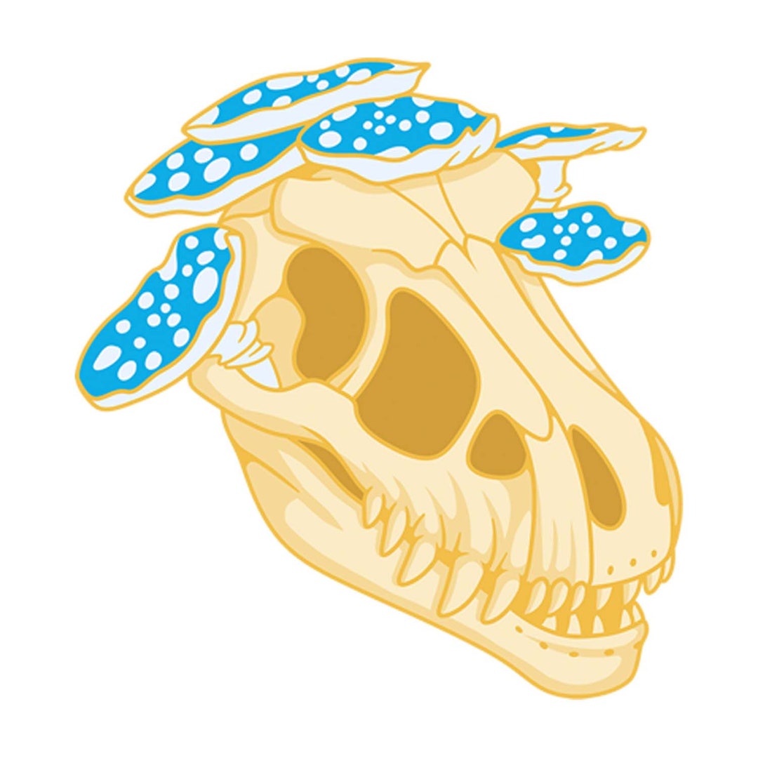 Mushroom Infested Tyrannosaurus Rex Skull Vinyl Decal - Etsy