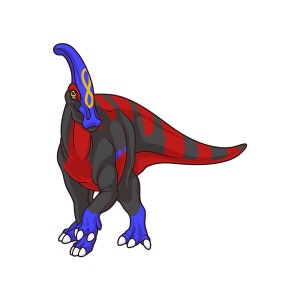 POLY-saurolophus Polyamorous Pride Vinyl Sticker