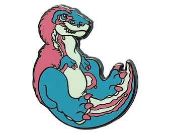 TRANS-osaurus Rex Transgender Pride Hard Enamel Pin