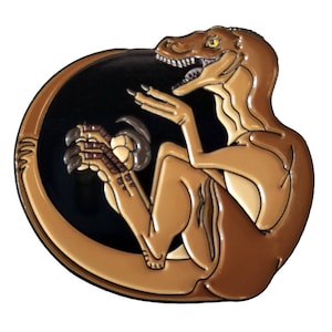 Deinonychus Raptor Enamel Pin