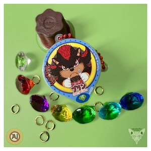 Sonic Inspired Pudding Cup Fidget Squishable Key-chain
