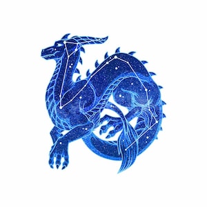 Constellation: Draco the Dragon Vinyl Sticker 4 inch