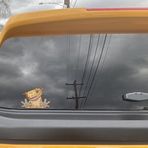 Crested Gecko Peeker Vinyl Decal 5 inch image 12