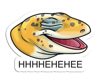 Laughing Lizard Leopard Gecko Meme Sticker