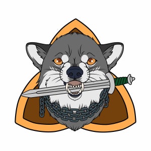 Fenrir Celtic Wolf Vinyl Sticker