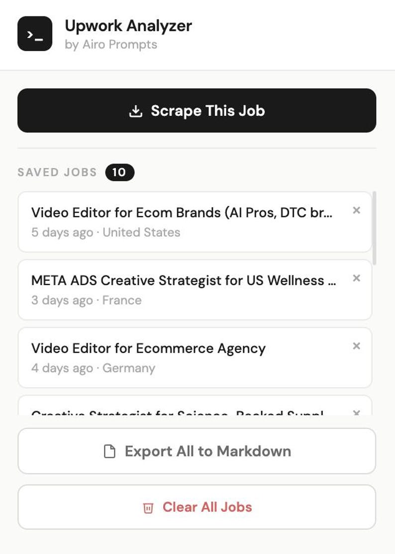 Upwork AI System — Chrome Extension + Knowledge Base + Setup Guide ...