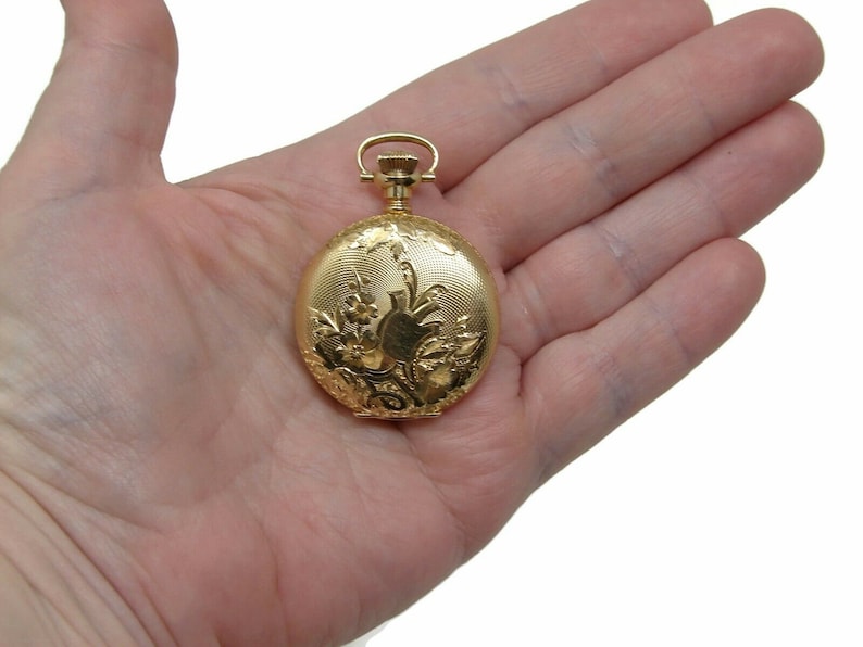 Antique 14K Gold Dueber Ladies Pocket Watch Case Only Size 3/0 Etsy