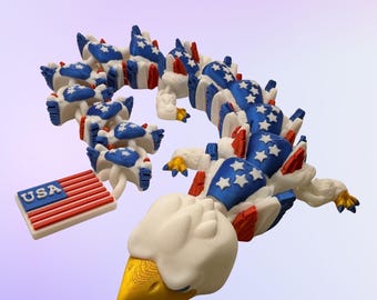 3D American Eagle Dragon