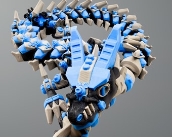 CyberFang Dragon - Articulated 3D Print Flexi Dragon