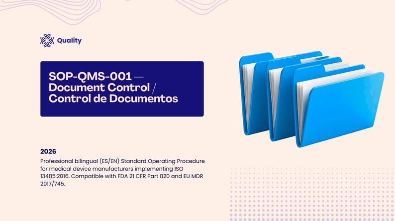 SOP-QMS-001 — Document Control / Document Control - Etsy Canada