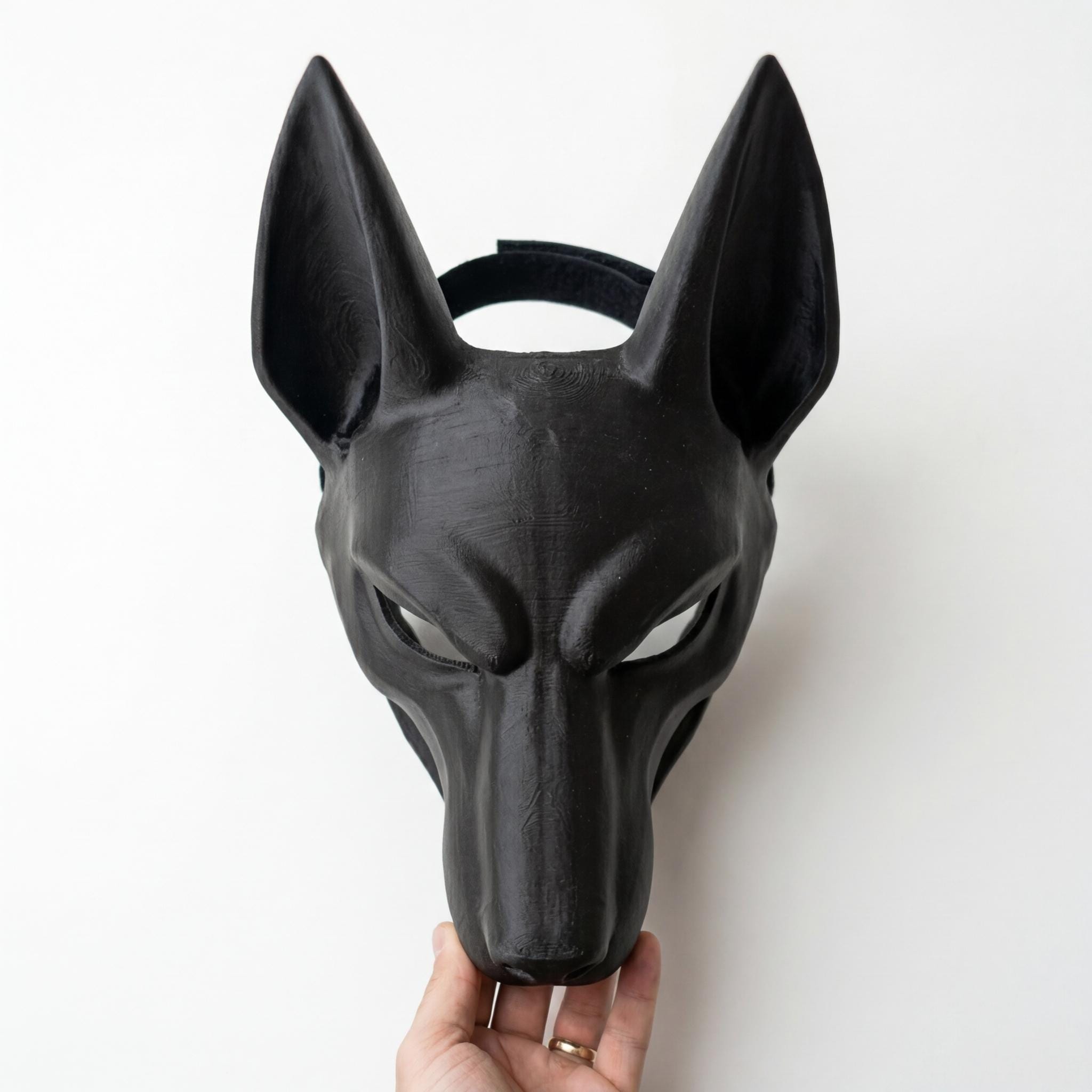 Anubis Mask 3D Printed – Egyptian God Costume Mask, Black Jackal ...