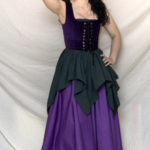 Long Hippie Renaissance Circle Skirt Purple