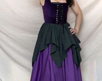 Long Hippie Renaissance Circle Skirt Purple
