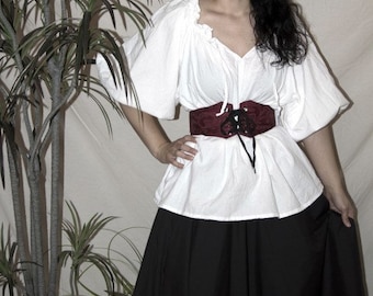 Long Hippie Renaissance Circle Skirt Black