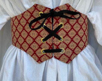 Red and Gold Tapestry Belt