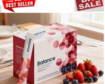 Unicity Balance Mixed Berry Fiber Drink Mix | Daily Wellness Supplement (30 Stick Packs)