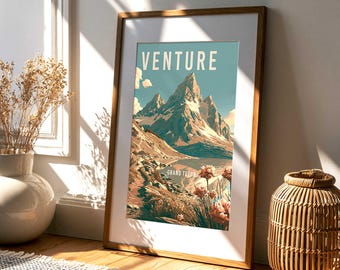 Grand Teton National Park Print | Wyoming Mountain Landscape (Digital Download)
