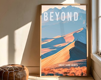 Sand Dunes National Park Print | Colorado Desert Landscape Wall Art (Digital Download)