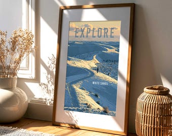 White Sands National Park Print | Desert Landscape Wall Art (Digital Download)