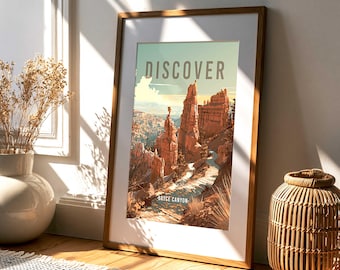 Bryce Canyon National Park Poster | Utah Desert Landscape Print (Digital Download)