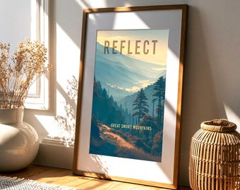 Smoky Mountains National Park Print | Tennessee Landscape Wall Art (Digital Download)