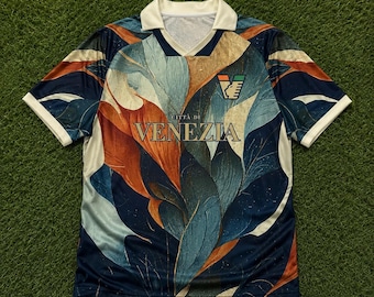 Venezia Floral Football Jersey Vintage Soccer Shirt Venice Italy Football Fan Gift Artistic Botanical Unisex Sports Tee