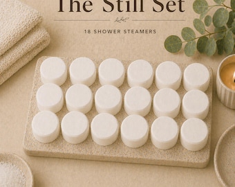 18 Shower Steamers Set | Eucalyptus, Lavender, Sweet Orange Aromatherapy