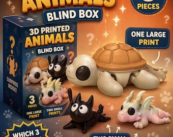 Three-piece mystery animal packs