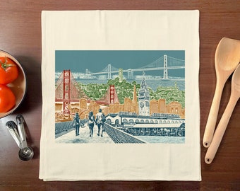 San Francisco Cityscape Towel – Bay Area View