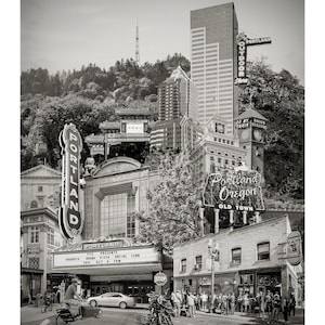 Portland Archival Pigment Print -- Westside Portland Landmarks -- Photomontage -- Limited Edition Fine Art Print -- Photo Collage