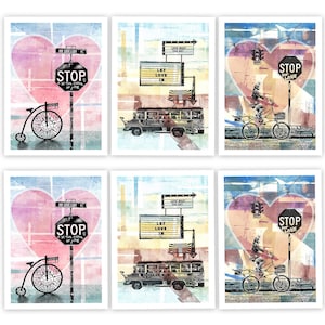 Stop for Love Postkarten – Set aus 6 Postkarten – 3 Designs