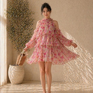 Korean Style Long Sleeve Dress - Etsy